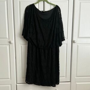 Haani Woman‎ 3X Black Lace Dress Plus Size Cocktail Party Wedding Guest